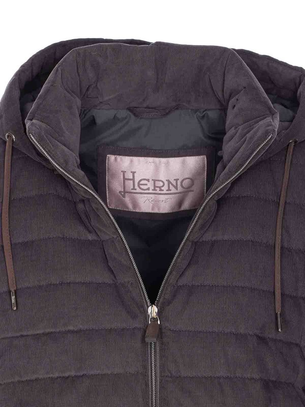 ダウンジャケット - グレー shop online: HERNO