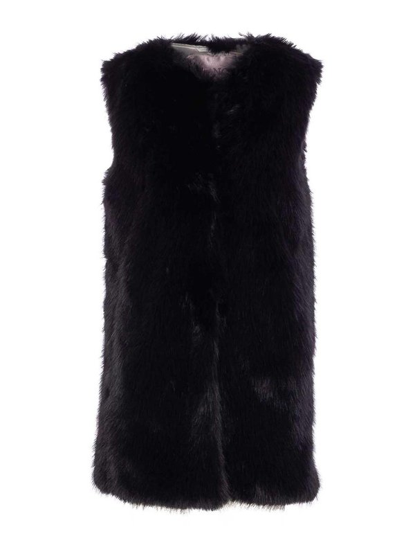 HERNO: vests - Faux Fur Vest