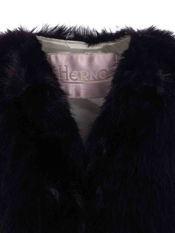 Faux Fur Vest shop online: HERNO