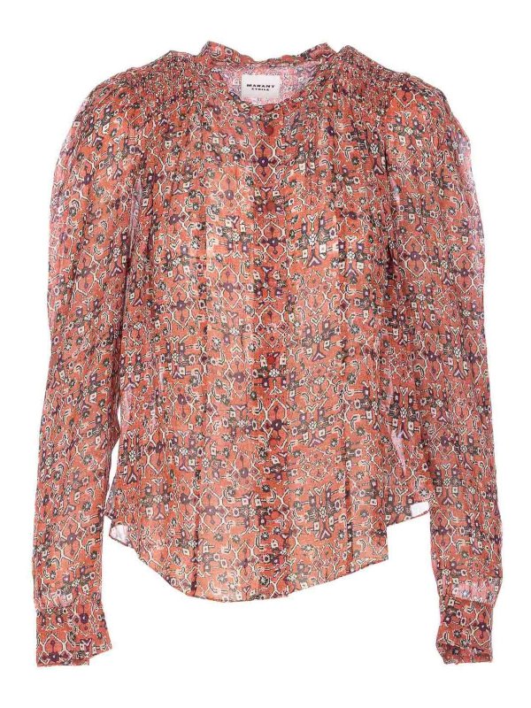 Isabel Marant Etoile: shirts - Rust Neoline Shirt