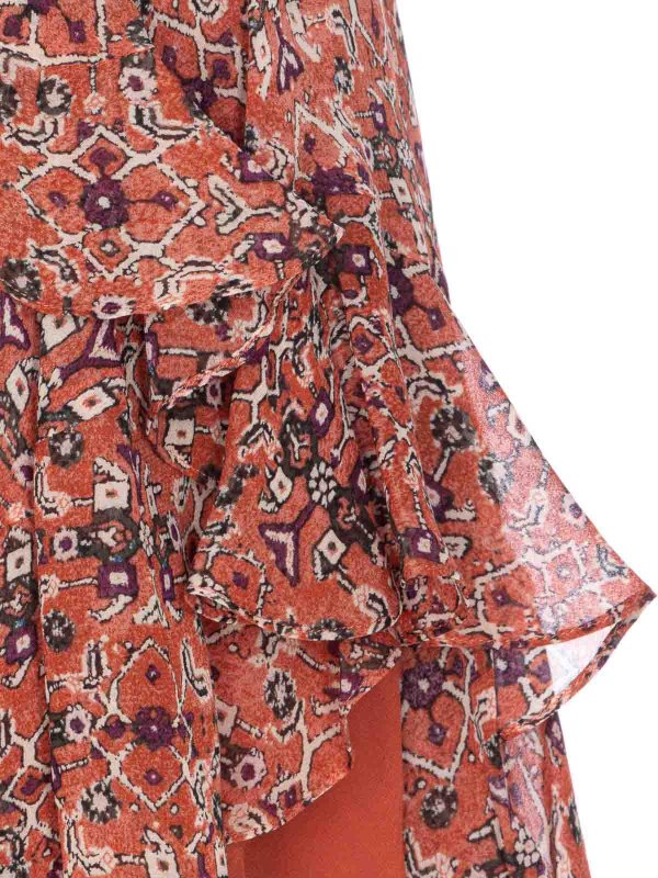 The Best Shops Isabel Marant Etoile: Knee length skirts & Midi - Rust Berenicia Skirt