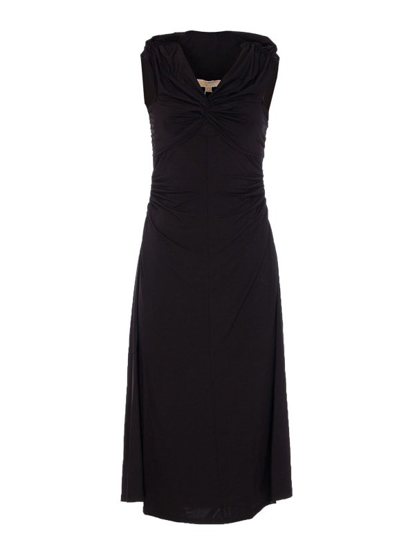 Michael Michael Kors: Robe longueur genou - Robe Au Genou - Noir