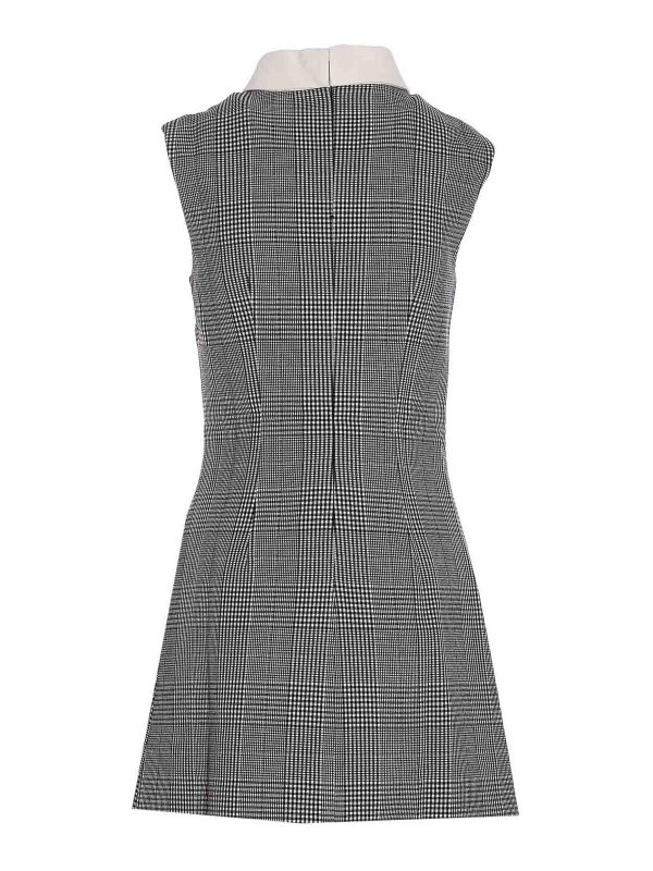 Self Portrait Black And White Sleeveless Dress