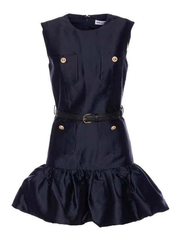 Self Portrait: Kurze Kleider - Kurzes Kleid - Blau