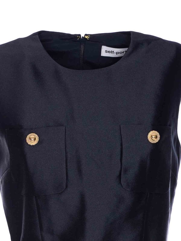 Kurzes Kleid - Blau shop online: Self Portrait