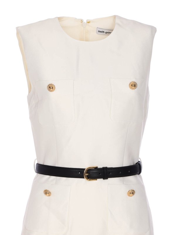 White Taffeta Mini Dress shop online: Self Portrait