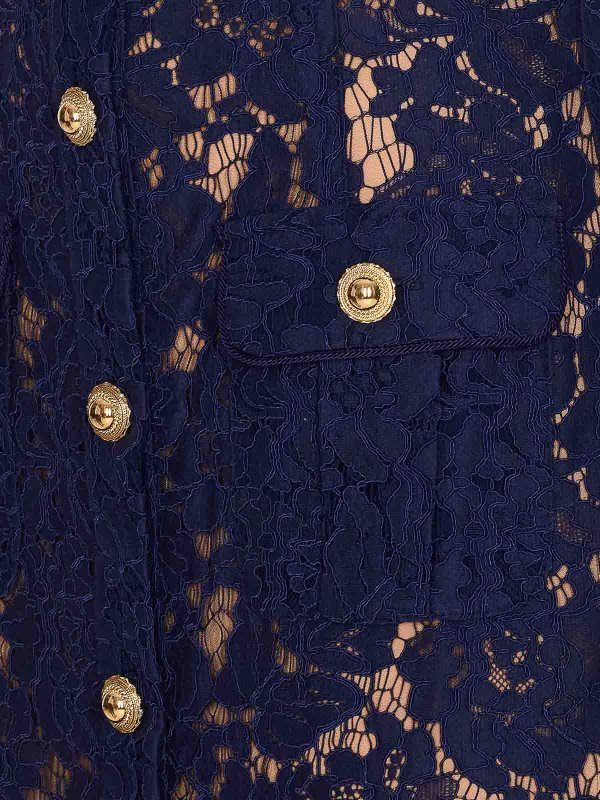 The Best Shops Self Portrait: ニーレングスドレス - 膝丈ドレス - ブルー