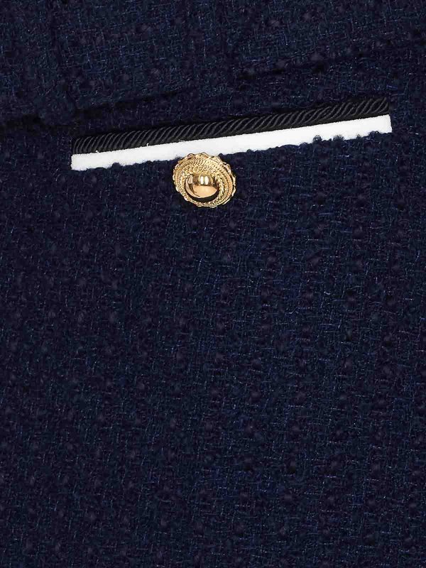 The Best Shops Self Portrait: Jupes midi et au genou - Jupe Midi - Bleu