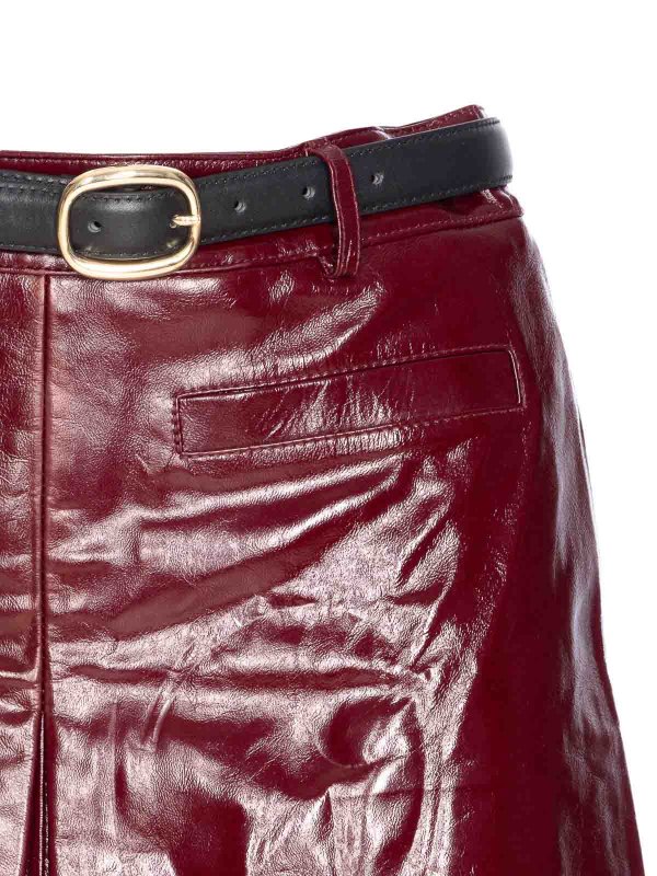 Leather Skirt shop online: Self Portrait