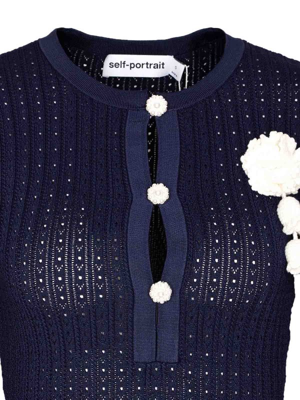 Robe Courte - Bleu shop online: Self Portrait