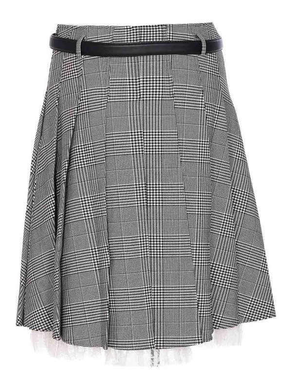 Self Portrait: Knielange und Midi Röcke online - Midirock - Grau