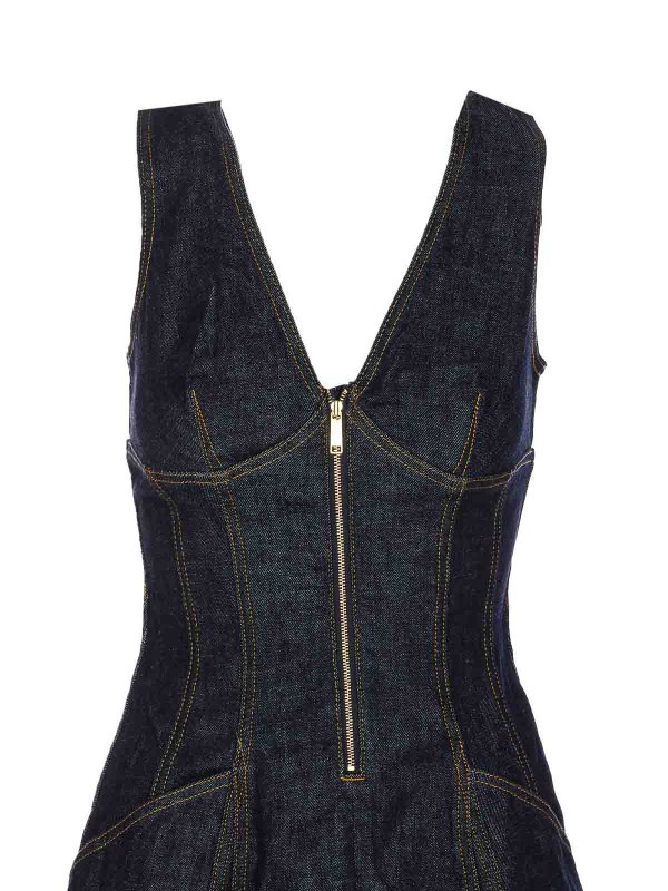 Denim Midi Dress shop online: Self Portrait