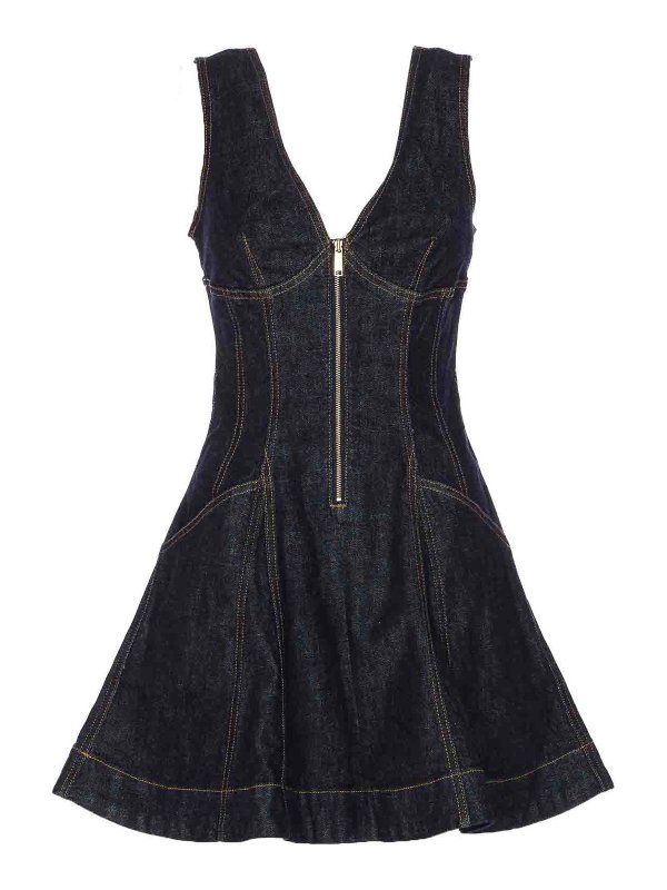 Self Portrait: ショートドレス - ショートドレス - ブルー