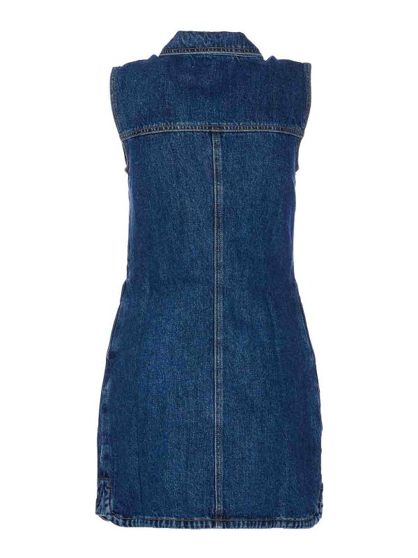 Self Portrait: short dresses online - Denim Sleeveless Mini Dress