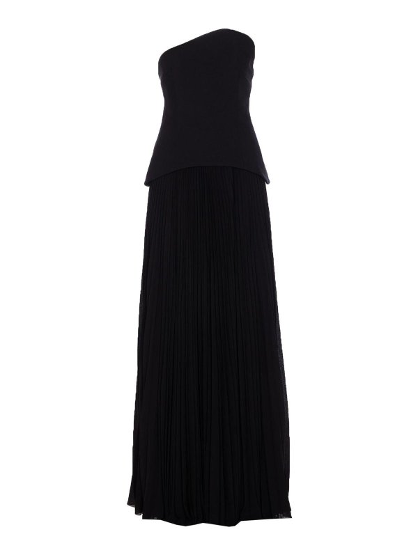 SOLACE LONDON: abiti lunghi - Black Britt Maxi Dress