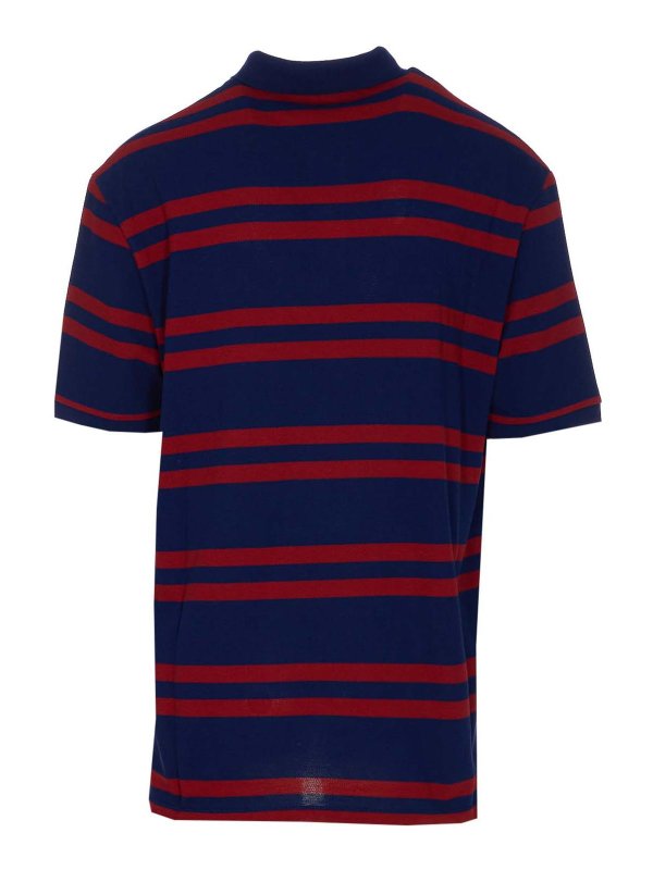 VALENTINO GARAVANI: polo shirts online - Valentino Blue And Red Striped Polo