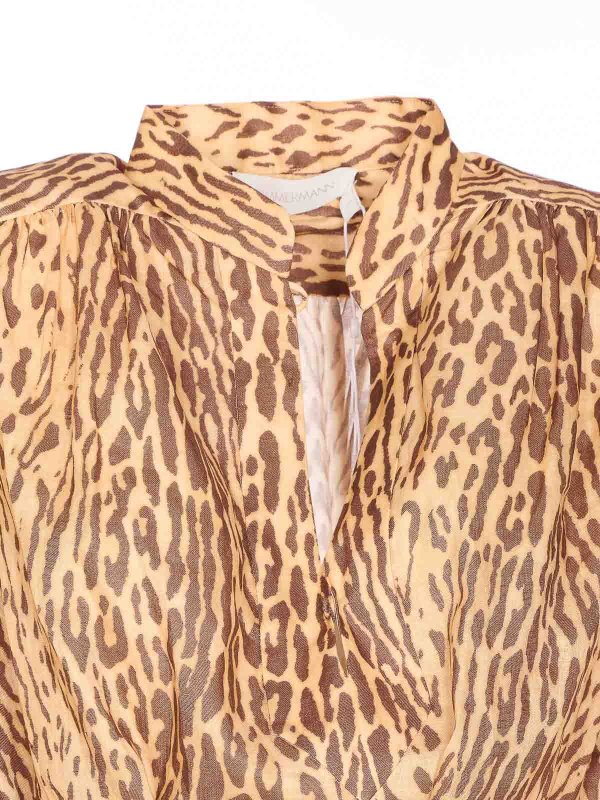 膝丈ドレス - ブラウン shop online: ZIMMERMANN