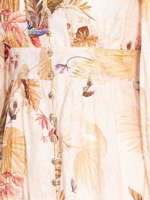 膝丈ドレス - 白 shop online: ZIMMERMANN