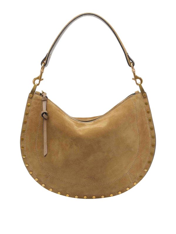 ISABEL MARANT: borse a spalla - BEIGE Oskan morbido zip a tracolla