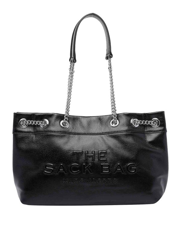 MARC JACOBS: cross body bags - Black Chain Sack Bag
