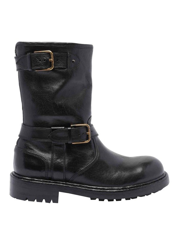 DOLCE & GABBANA: ブーツ - ブーツ - 黒