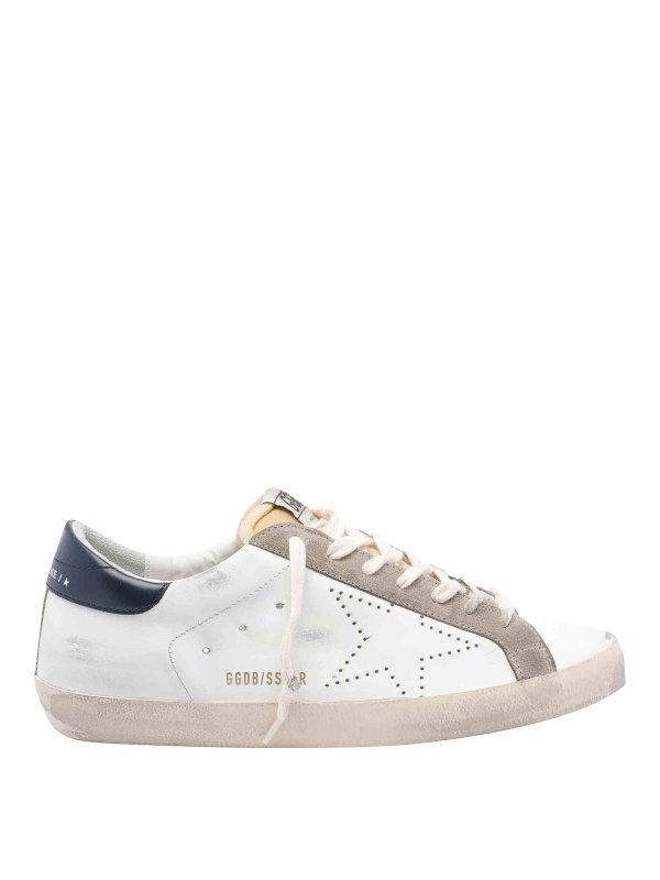 GOLDEN GOOSE: trainers - White Superstar Sneakers