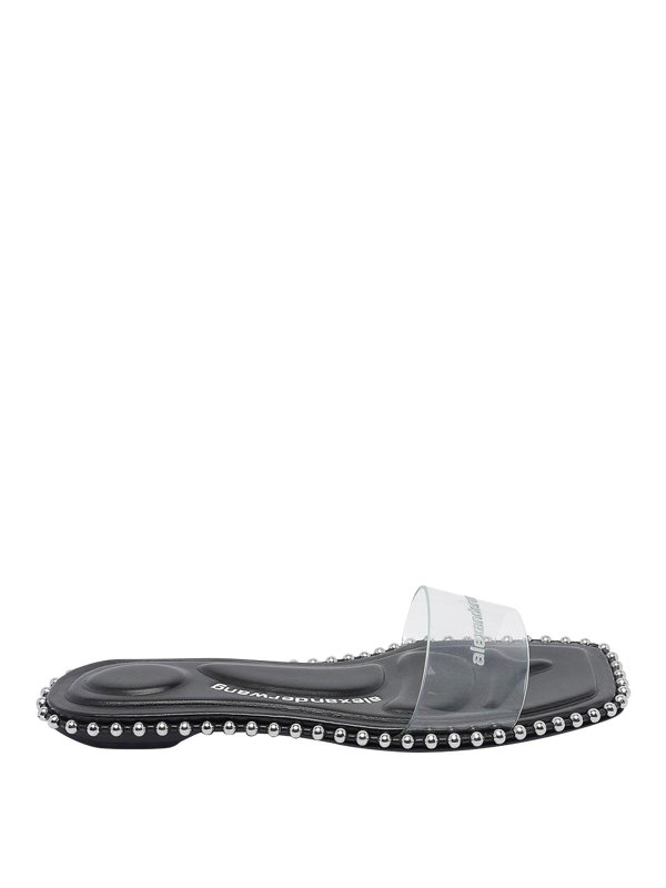 ALEXANDER WANG: sandals - Nia Ballchain Flat Sandals