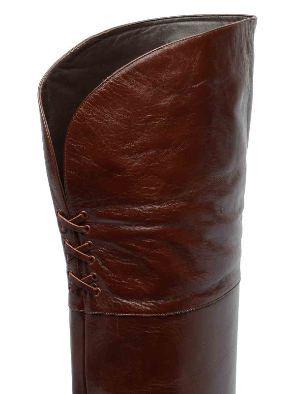 E Brown Eve Pump Boots shop online: CHLOE