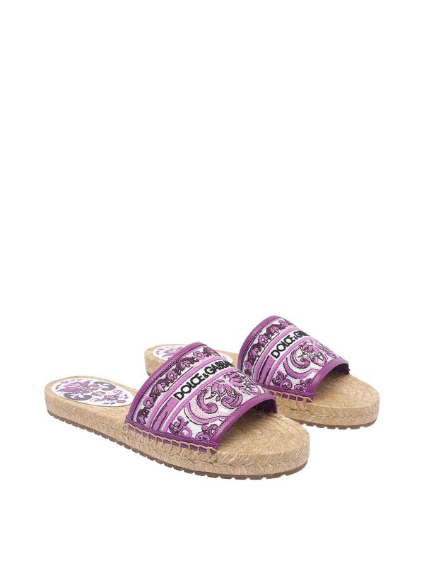 DOLCE & GABBANA: espadrilles online - Dolce & Amp Gabbana Purple Espadrilles