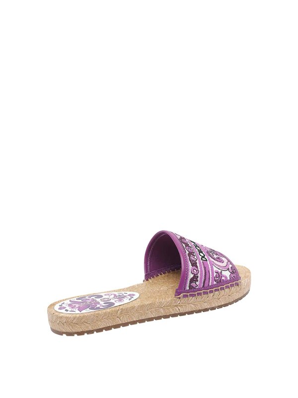 The Best Shops DOLCE & GABBANA: espadrilles - Dolce & Amp Gabbana Purple Espadrilles