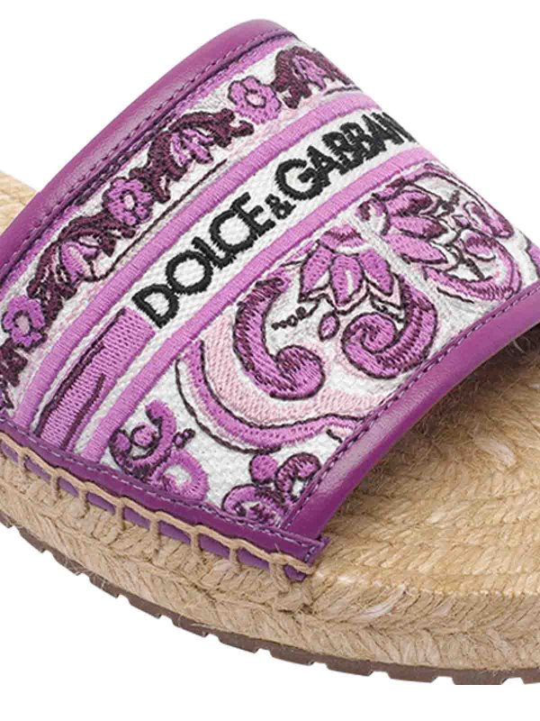Dolce & Amp Gabbana Purple Espadrilles shop online: DOLCE & GABBANA