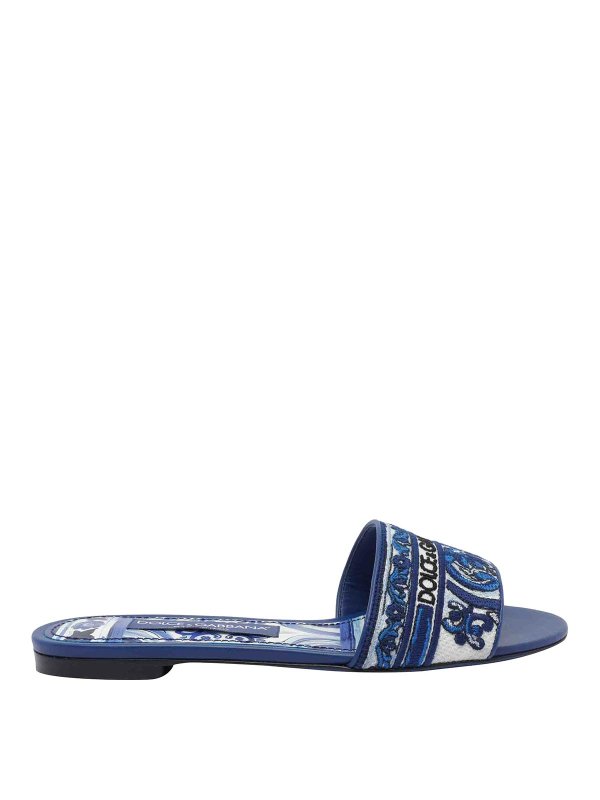 DOLCE & GABBANA: Sandalen - Sandalen - Blau