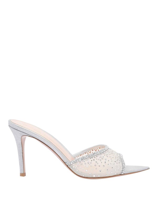 Gianvito Rossi: Sandalias - Sandalias - Plata