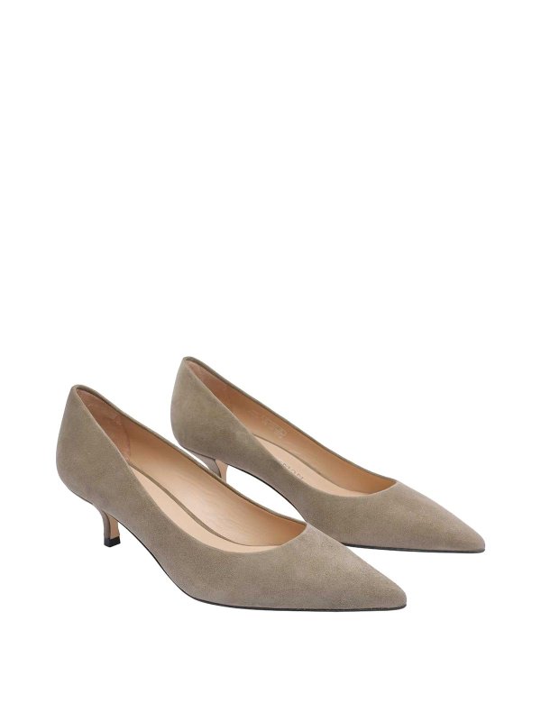 Stuart Weitzman: court shoes online - Smokey Taupe Stuart Power Pumps