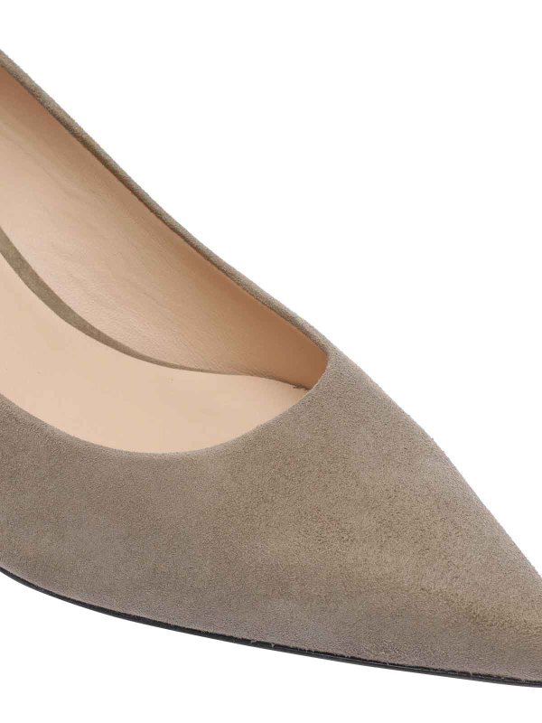 Smokey Taupe Stuart Power Pumps shop online: Stuart Weitzman