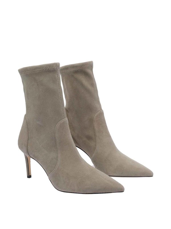 Stuart Weitzman: tronchetti online - Stivali smokey taupe stuart power pompa