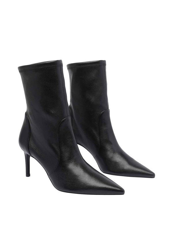 Stuart Weitzman: tronchetti online - Bootie di pompa di alimentazione nera Stuart