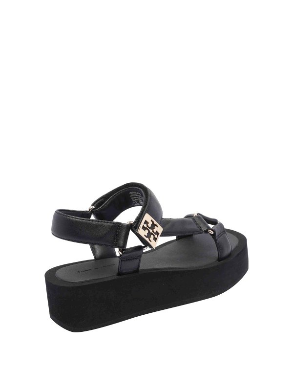 The Best Shops TORY BURCH: sandals - Black Mellow Platform Sandals