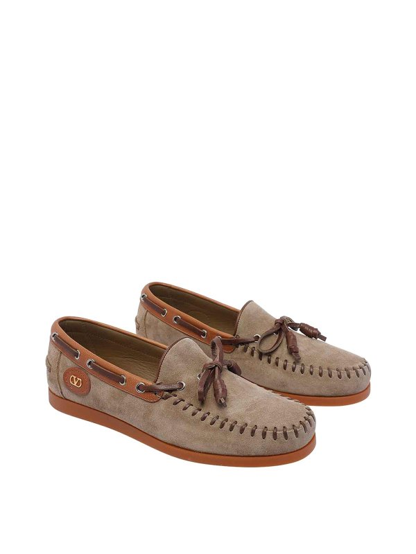 VALENTINO GARAVANI: Loafers & Slippers online - Brown Palm Avenue Loafers