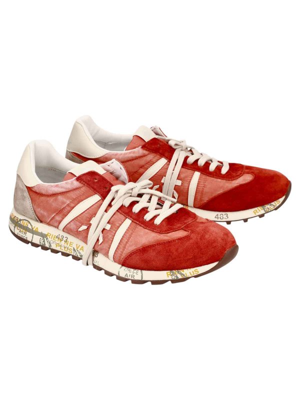 スニーカー PREMIATA Men Sneakers LUCY7257 Red Premiata Sneakers Rosso - Red - Men | LUCYVAR7257 | thebs.com