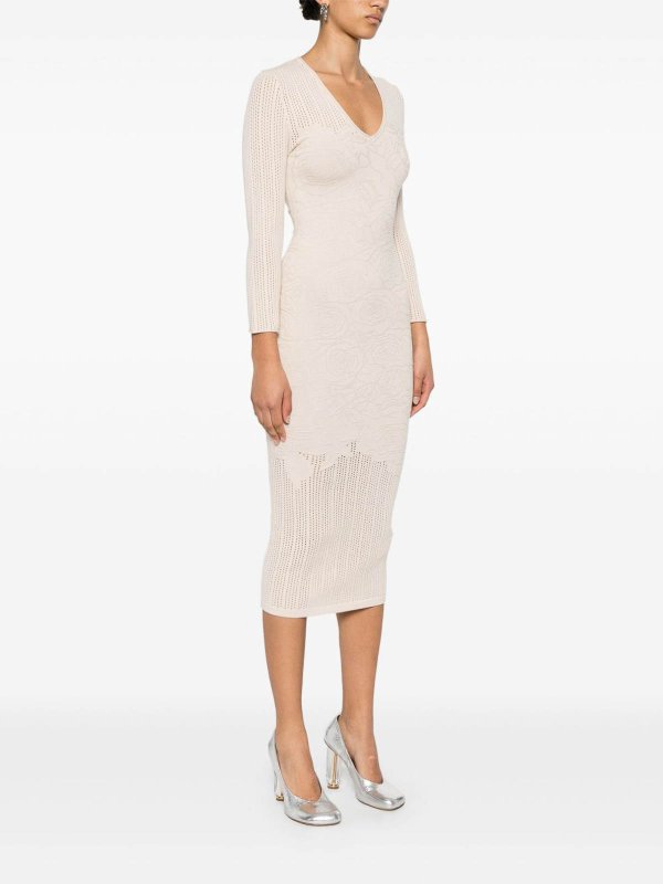 ショートドレス - ベージュ shop online: BLUGIRL