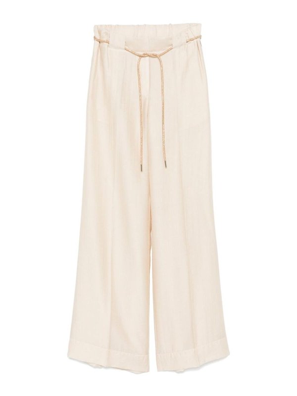 BLUGIRL: カジュアルトラウザー - カジュアルパンツ - ベージュ