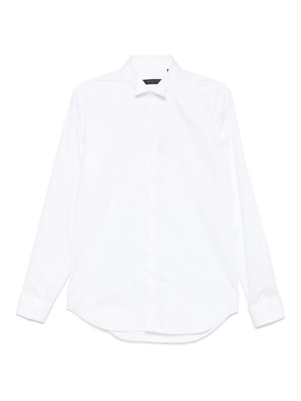 CORNELIANI: shirts - White Cotton Classic Shirt