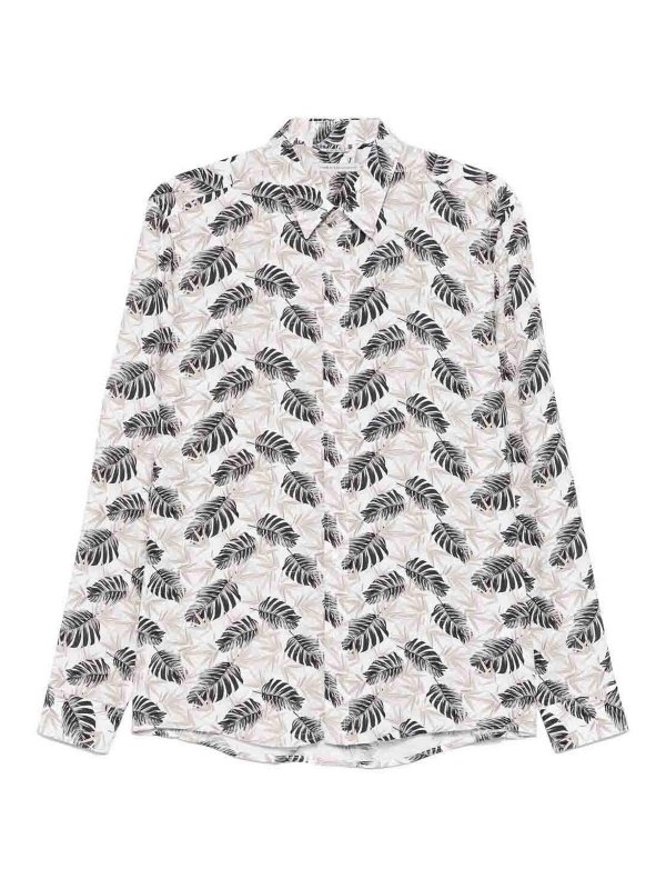 DANIELE ALESSANDRINI: shirts - White Shirt In Cotton Long Sleeves