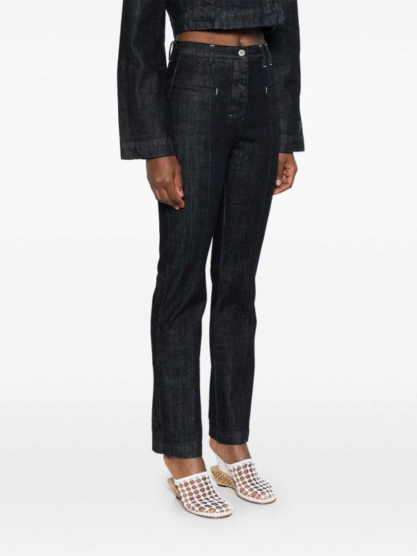 JACQUEMUS buy online Straight Jeans In Dark Blue Denim