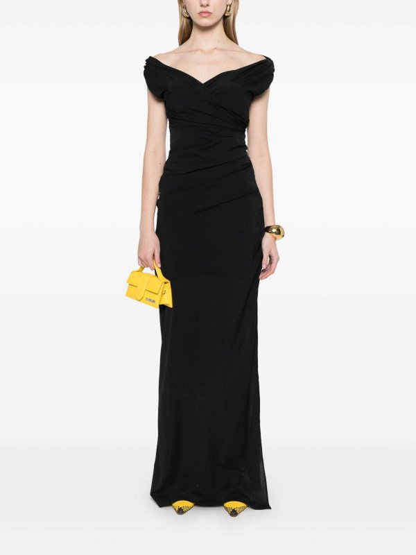 パーティードレス JACQUEMUS 233DR087 2307 990 Dresses Black Jacquemus Vela Gown | Black | FARFETCH