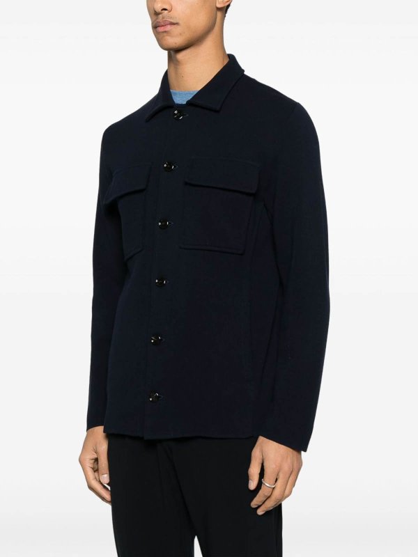 カーディガン - ブルー shop online: LARDINI