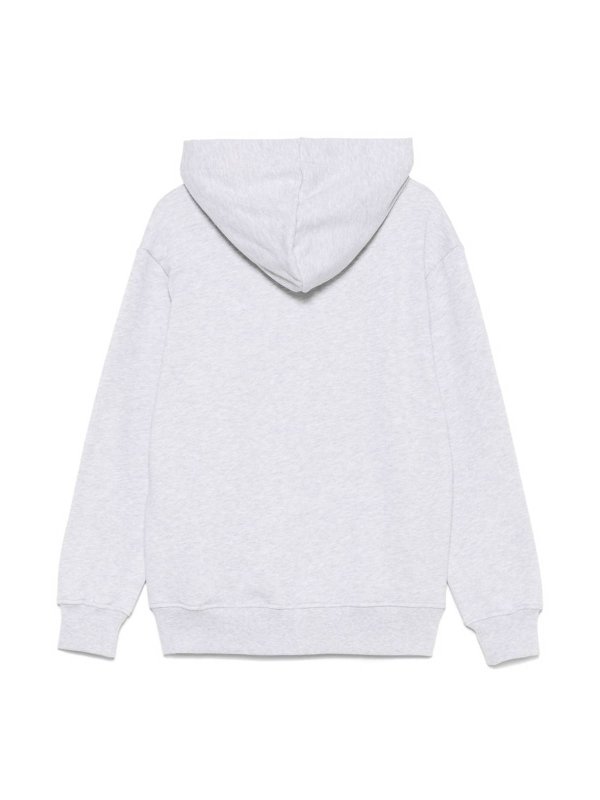 The Best Shops m.s.g.m.: Sweatshirts & Sweaters - Grey Hoodie In Cotton With Slogan
