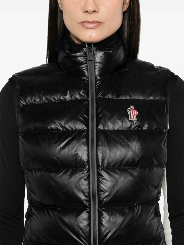 MONCLER: Chalecos online - Chaleco - Negro