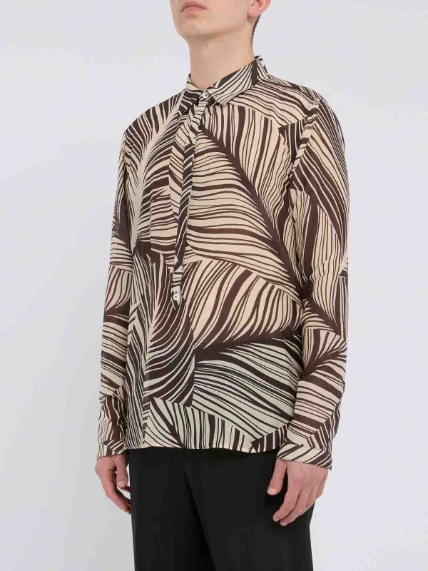PELINGA: shirts online - Sheer Printed Shirt